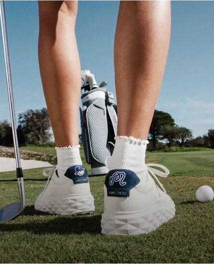 golf sneakers close up