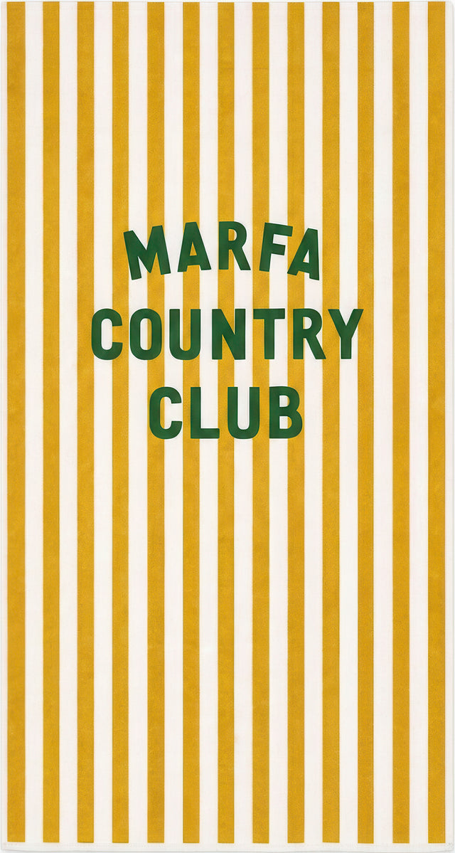 POOL TOWEL / CLUB STRIPE Pro Shop Supply - PS-05 — Marfa Country Club
